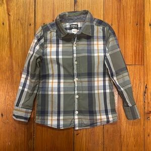 Green Plaid Button Down